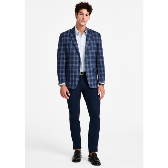 Michael Kors Men Classic Fit Sport Coat Dark Blue Size 42R - Picture 1 of 4